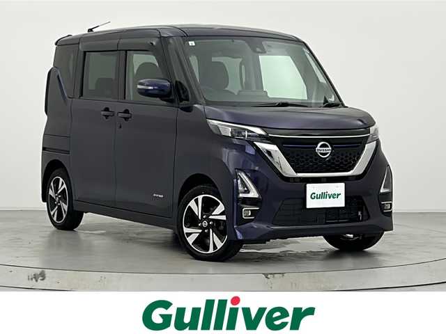 日産 ルークス HWS Gターボ プロパイロットED 宮城県 2021(令3)年 4.1万km アメジストパープル 4WD/両側パワースライドドア/純正ナビ/(FM/AM/iPod/SD/TV/WALKMAN/USB/CD/DVD/MusicStocker/AUX)/フルセグTV/TVキャンセラー/Bluetooth/全方位カメラ/フロント/サイド/バックカメラ/前方ドライブレコーダー/ETC/シートヒーター/プッシュスタート/スマートキー/スペアキー/オートライト/シートベルト警告灯/プラズマクラスター/後席サンシェード/後席ドリンクホルダー/ドアバイザー/純正15インチアルミホイール/社外フロアマット