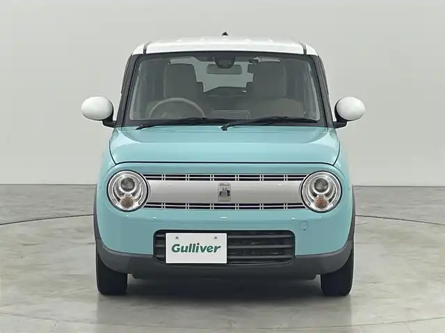 スズキ ラパン S 福岡県 2017(平29)年 4.9万km フレンチミントパールメタリック 社外ナビ／フルセグＴＶ　/ＥＴＣ　/前方ドライブレコーダー　/衝突軽減ブレーキ　/横滑り防止装置　/アイドリングストップ　/シートヒーター　/プッシュスタート／スマートキー　/電動格納式ドアミラー　/純正フロアマットト