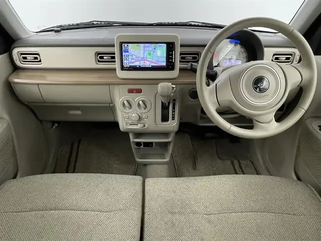 スズキ ラパン S 福岡県 2017(平29)年 4.9万km フレンチミントパールメタリック 社外ナビ／フルセグＴＶ　/ＥＴＣ　/前方ドライブレコーダー　/衝突軽減ブレーキ　/横滑り防止装置　/アイドリングストップ　/シートヒーター　/プッシュスタート／スマートキー　/電動格納式ドアミラー　/純正フロアマットト