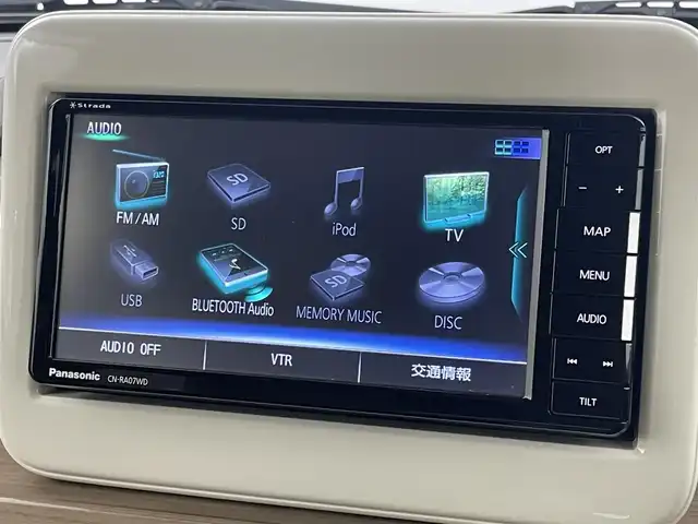 スズキ ラパン S 福岡県 2017(平29)年 4.9万km フレンチミントパールメタリック 社外ナビ／フルセグＴＶ　/ＥＴＣ　/前方ドライブレコーダー　/衝突軽減ブレーキ　/横滑り防止装置　/アイドリングストップ　/シートヒーター　/プッシュスタート／スマートキー　/電動格納式ドアミラー　/純正フロアマットト