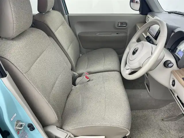 スズキ ラパン S 福岡県 2017(平29)年 4.9万km フレンチミントパールメタリック 社外ナビ／フルセグＴＶ　/ＥＴＣ　/前方ドライブレコーダー　/衝突軽減ブレーキ　/横滑り防止装置　/アイドリングストップ　/シートヒーター　/プッシュスタート／スマートキー　/電動格納式ドアミラー　/純正フロアマットト