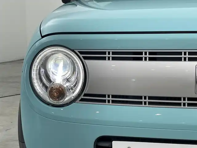 スズキ ラパン S 福岡県 2017(平29)年 4.9万km フレンチミントパールメタリック 社外ナビ／フルセグＴＶ　/ＥＴＣ　/前方ドライブレコーダー　/衝突軽減ブレーキ　/横滑り防止装置　/アイドリングストップ　/シートヒーター　/プッシュスタート／スマートキー　/電動格納式ドアミラー　/純正フロアマットト