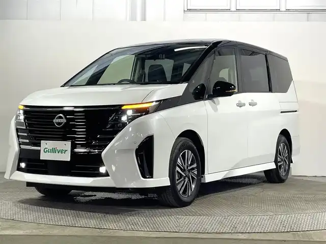 日産 セレナ e－パワー ハイウェイスター V 大阪府 2025(令7)年 0.1千km 白Ⅱ 登録済未使用車 ProPILOT 純正12.3incナビTV 360カメラ デジタルインナーミラー ハーフレザー レーダーC 衝突軽減ブレーキ レーンアシスト ブラインドSM 両側ハンズフリーオートスライドドア 前後ドライブレコーダー
