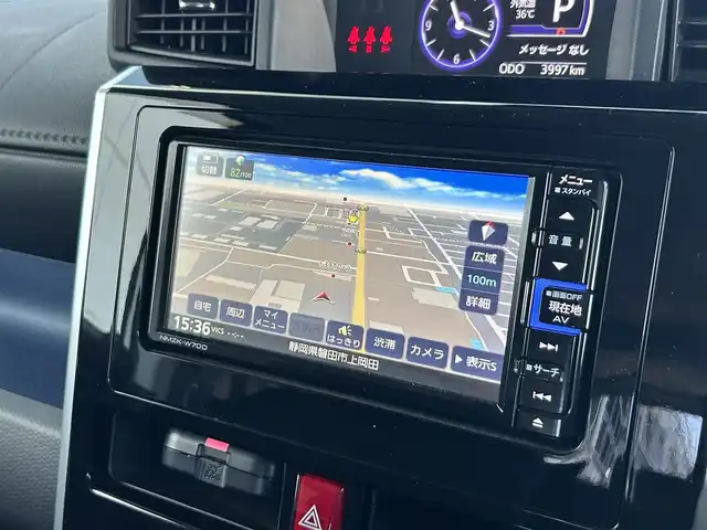 ダイハツ トール カスタムG SAⅢ 静岡県 2020(令2)年 0.4万km パールホワイトⅢ スマートアシスト３/純正ＳＤナビ/全周囲カメラ/フルセグTV/ＤＶＤ再生/ＢＴオーディオ/ドラレコ/クルコン/前席シートヒーター/両側電動スライドドア/ＬＥＤヘッドライト/フォグランプ/純正14AW