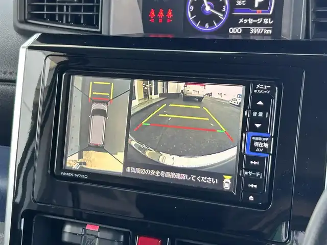 ダイハツ トール カスタムG SAⅢ 静岡県 2020(令2)年 0.4万km パールホワイトⅢ スマートアシスト３/純正ＳＤナビ/全周囲カメラ/フルセグTV/ＤＶＤ再生/ＢＴオーディオ/ドラレコ/クルコン/前席シートヒーター/両側電動スライドドア/ＬＥＤヘッドライト/フォグランプ/純正14AW