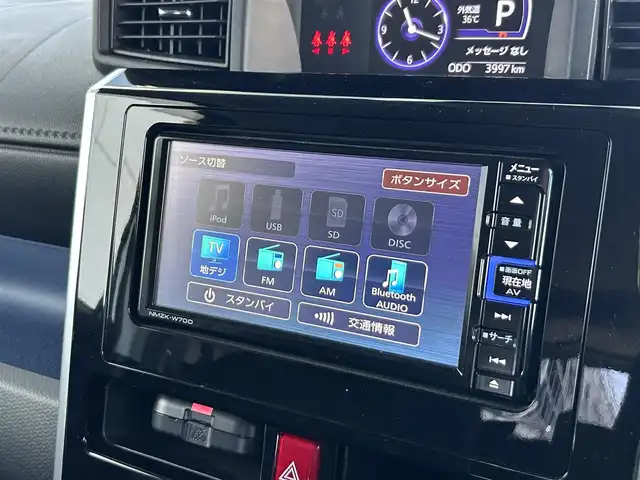 ダイハツ トール カスタムG SAⅢ 静岡県 2020(令2)年 0.4万km パールホワイトⅢ スマートアシスト３/純正ＳＤナビ/全周囲カメラ/フルセグTV/ＤＶＤ再生/ＢＴオーディオ/ドラレコ/クルコン/前席シートヒーター/両側電動スライドドア/ＬＥＤヘッドライト/フォグランプ/純正14AW