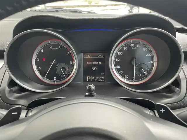 スズキ スイフト XL 道央・札幌 2017(平29)年 7.7万km ネオンブルーM 純正SDナビ/　CD/DVD/Bluetooth/フルセグ/バックカメラ/前席シートヒーター/プッシュスタート/スマートキー/パドルシフト/フォグランプ/革巻きステアリング/ステアリングスイッチ/純正ドアバイザー/取扱説明書/保証書