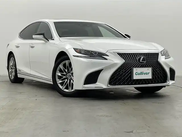 レクサス ＬＳ 500h Iパッケージ 群馬県 2018(平30)年 5.1万km ソニッククォーツ ムーンルーフ/純正メーカーナビ/全周囲モニター/CD/DVD/BD/SD(MSV)/USB/AUX/BT/Miracast/フルセグTV/前後ドライブレコーダー/レザーシート（黒・本革）/パワーシート/シートポジション/シートヒーター/シートベンチレーション/三眼LEDヘッドライト/オートライト/AHB/BSM/HUD/パドルシフト/エアサス/ハイトコントロール/ビルトインETC2.0/パワートランク/R電動サンシェード/自動防眩ミラー