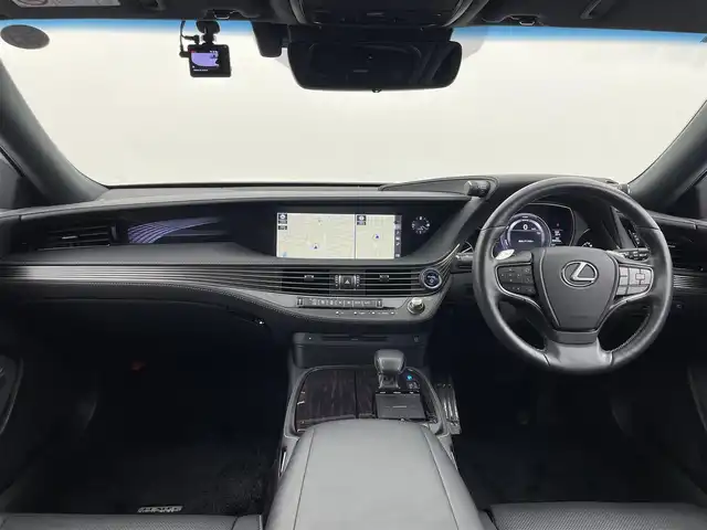 レクサス ＬＳ 500h Iパッケージ 群馬県 2018(平30)年 5.1万km ソニッククォーツ ムーンルーフ/純正メーカーナビ/全周囲モニター/CD/DVD/BD/SD(MSV)/USB/AUX/BT/Miracast/フルセグTV/前後ドライブレコーダー/レザーシート（黒・本革）/パワーシート/シートポジション/シートヒーター/シートベンチレーション/三眼LEDヘッドライト/オートライト/AHB/BSM/HUD/パドルシフト/エアサス/ハイトコントロール/ビルトインETC2.0/パワートランク/R電動サンシェード/自動防眩ミラー