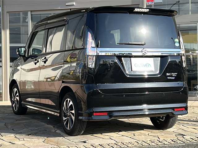 スズキ ソリオ バンディット HV MV 静岡県 2021(令3)年 1.8万km スーパーブラックパール 純正ナビ/・DISC/・TV/・FM/AM/・Bluetooth/・USB/・iPod/・Smartphone Link/主要装備/・全方位カメラ/・ヘッドアップディスプレイ/・ＥＴＣ/・運転席＋助手席シートヒーター/・ドライブレコーダー/・片側パワスラ/・アイドリングストップ/・クリアランスソナー/・衝突被害軽減システム/・車線逸脱警報/・LEDヘッドライト/・サイドカーテンエアバッグ/・デュアルカメラブレーキサポート