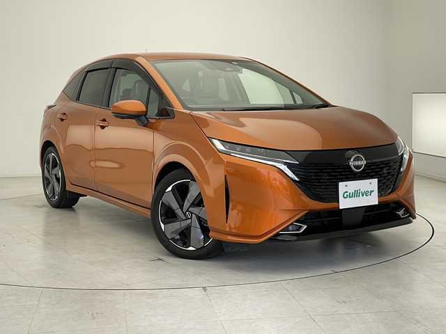 日産 オーラ G レザーエディション 千葉県 2021(令3)年 2.3万km プレミアムコロナオレンジ 純正ディスプレイオーディオ/・BT/USB/フルセグ/プロパイロット/衝突被害軽減ブレーキ/レーンキープアシスト/追従式クルーズコントロール/標識識別機能/オートハイビーム/電子パーキング/ビルトインETC2.0/全方位カメラ/純正ドライブレコーダー前後/純正フロアマット/置くだけ充電/BOSEサウンド