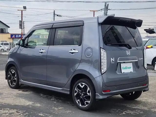 ホンダ Ｎ ＷＧＮ カスタム Lターボ ホンダS 山形県 2020(令2)年 5.7万km シャイニンググレーM 〇純正ナビ/〇フルセグTV/〇バックカメラ/〇4WD/〇ターボ/〇ビルトインETC/〇ホンダセンシング/〇アダプティブクルーズコントロール/〇LEDヘッドランプ/〇オートライト/〇純正15インチアルミ/〇革巻きステアリング/〇パドルシフト/〇合皮コンビシート/〇シートヒーター/〇オートエアコン/〇スマートキーシステム/〇禁煙車