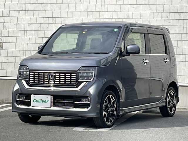 ホンダ Ｎ ＷＧＮ カスタム Lターボ ホンダS 山形県 2020(令2)年 5.7万km シャイニンググレーM 〇純正ナビ/〇フルセグTV/〇バックカメラ/〇4WD/〇ターボ/〇ビルトインETC/〇ホンダセンシング/〇アダプティブクルーズコントロール/〇LEDヘッドランプ/〇オートライト/〇純正15インチアルミ/〇革巻きステアリング/〇パドルシフト/〇合皮コンビシート/〇シートヒーター/〇オートエアコン/〇スマートキーシステム/〇禁煙車