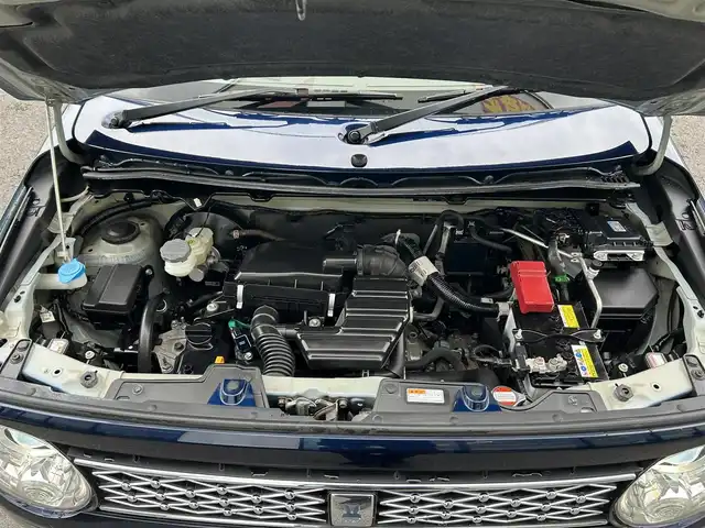 スズキ ラパン モード 栃木県 2021(令3)年 6.8万km ノクターンブルーパール/ホワイト 2トーンルーフ スズキセーフティサポート/純正1DINオーディオ/CD/Bluetooth/USB/AM/FM/スマートキー/ETC/シートヒーター/コーナーセンサー/アイドリングストップ/横滑り防止装置/純正フロアマット/LEDオートライト