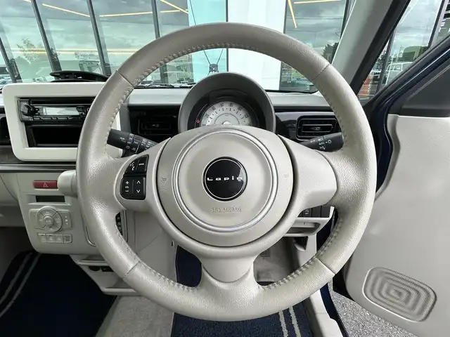 スズキ ラパン モード 栃木県 2021(令3)年 6.8万km ノクターンブルーパール/ホワイト 2トーンルーフ スズキセーフティサポート/純正1DINオーディオ/CD/Bluetooth/USB/AM/FM/スマートキー/ETC/シートヒーター/コーナーセンサー/アイドリングストップ/横滑り防止装置/純正フロアマット/LEDオートライト