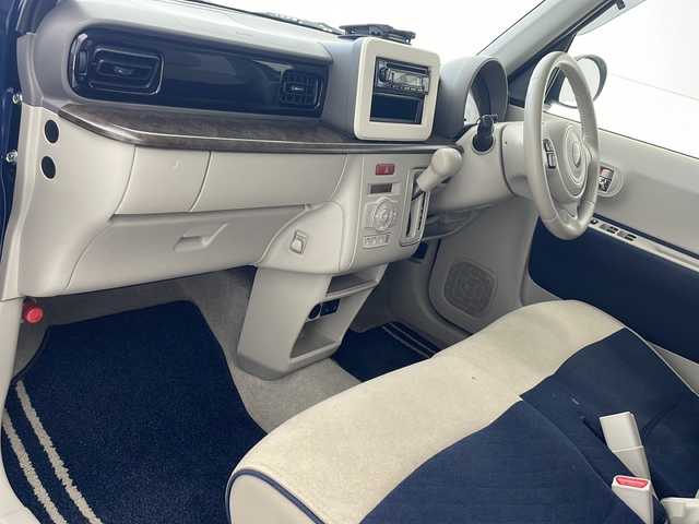 スズキ ラパン モード 沖縄県 2021(令3)年 6.8万km ノクターンブルーパール/ホワイト 2トーンルーフ 社外1DINオーディオ(KENWOOD U330BTH)/(CD/Bluetooth/USB/AM/FM)/スズキセーフティサポート/スマートキー/ETC/シートヒーター/コーナーセンサー/アイドリングストップ/横滑り防止装置/純正フロアマット/オートライト/社外アルミホイール