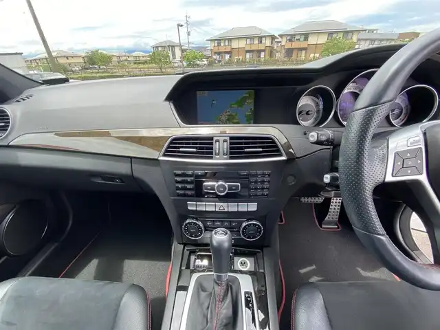 メルセデス・ベンツ Ｃ２００ ブルーエフィシェンシー AVG 福岡県 2012(平24)年 10.5万km 白 純正ナビ/フルセグ/バックカメラ/クルコン/ハーフレザー/前席パワーシート/オートライト/パドルシフト/ドラレコ/字光式土台/スペアキー