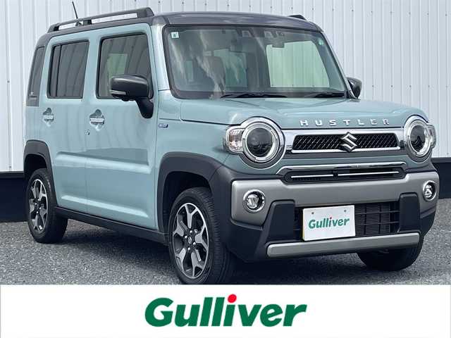 スズキ ハスラー Jスタイル ターボ 千葉県 2021(令3)年 4.5万km オフブルーメタリック/ガンメタリック2トーンルーフ 全方位モニター付メモリーナビゲーション/(9インチ フルセグTV BT FM AM）/全周囲カメラ/衝突被害軽減システム/車線逸脱警報/クルーズコントロール/横滑り防止装置/ETC/ドライブレコーダー/アイドリングストップ/LEDヘッドライト/フォグランプ/オートライト/ウィンカーミラー/電動格納ミラー/純正15インチAW/シートリフター/シートヒーター/ルーフレール/プッシュスタート/スマートキー/フロアマット/取扱説明書/保証書