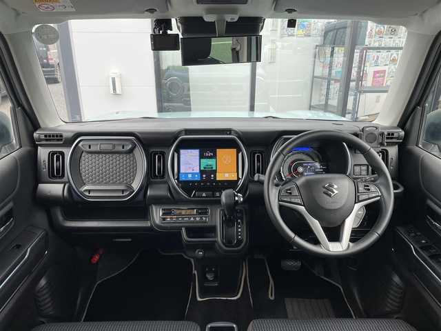 スズキ ハスラー Jスタイル ターボ 千葉県 2021(令3)年 4.5万km オフブルーメタリック/ガンメタリック2トーンルーフ 全方位モニター付メモリーナビゲーション/(9インチ フルセグTV BT FM AM）/全周囲カメラ/衝突被害軽減システム/車線逸脱警報/クルーズコントロール/横滑り防止装置/ETC/ドライブレコーダー/アイドリングストップ/LEDヘッドライト/フォグランプ/オートライト/ウィンカーミラー/電動格納ミラー/純正15インチAW/シートリフター/シートヒーター/ルーフレール/プッシュスタート/スマートキー/フロアマット/取扱説明書/保証書
