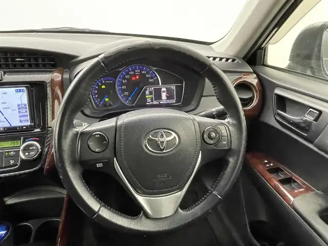 トヨタ カローラ フィールダー ハイブリッドG エアロツアラー 熊本県 2014(平26)年 7.8万km ブラックマイカ 禁煙車　/モデリスタエアロ（フロント）/社外ナビ（ＣＤ・ＤＶＤ・フルセグ・ＳＤ）/バックカメラ　/社外前方ドライブレコーダー　/ＥＴＣ　/横滑り防止　/社外フロアマット　/スマートキー/プッシュスタート/オートライト/LEDヘッドライト/フォグランプ/保証書　/取扱説明書