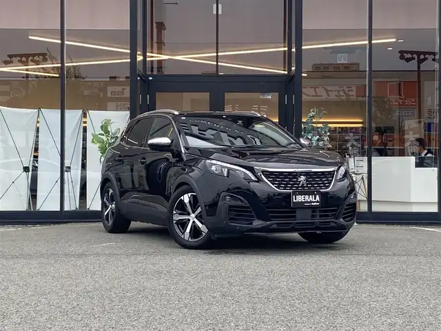 プジョー ３００８ GT ブルー HDi 福岡県 2019(令1)年 4.6万km 黒 ・サンルーフ/・アクティブクルーズコントロール/・純正ナビ／ＢＴ／ＵＳＢ／ｃａｒｐｌａｙ/・バックカメラ/・ハーフレザーシート／シートヒーター/・フルセグ/・ＥＴＣ/・純正18AW/・LEDライト/・BLIS/・RSRダウンサス/・ステアリンググリップ付き