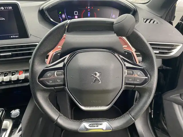 プジョー ３００８ GT ブルー HDi 福岡県 2019(令1)年 4.6万km 黒 ・サンルーフ/・アクティブクルーズコントロール/・純正ナビ／ＢＴ／ＵＳＢ／ｃａｒｐｌａｙ/・バックカメラ/・ハーフレザーシート／シートヒーター/・フルセグ/・ＥＴＣ/・純正18AW/・LEDライト/・BLIS/・RSRダウンサス/・ステアリンググリップ付き