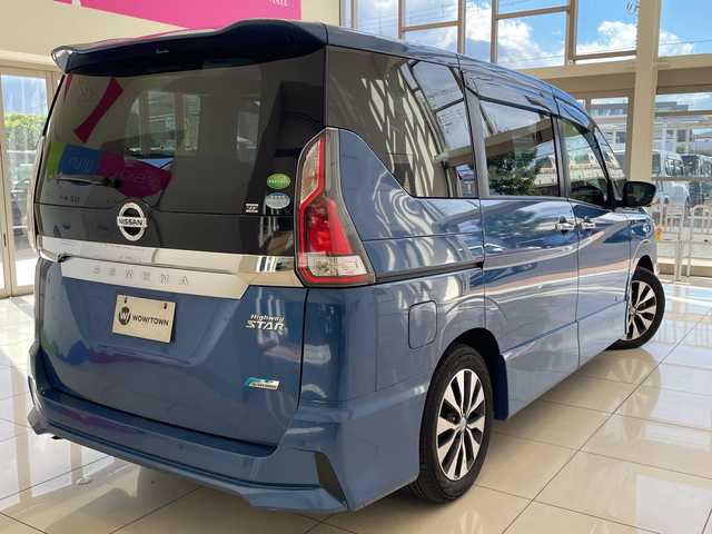 日産 セレナ ハイウェイスター 埼玉県 2016(平28)年 6.5万km シャイニングブルー エマージェンシーブレーキ　/プロパイロット　/純正フリップダウンモニター　/純正9インチメモリナビ/　　CD/DVD/BT/フルセグ　/アラウンドビューモニター　/両側パワースライドドア /LED /純正16インチアルミ /電子パーキング/インテリジェントミラー /ステアリングスイッチ/純正ETC