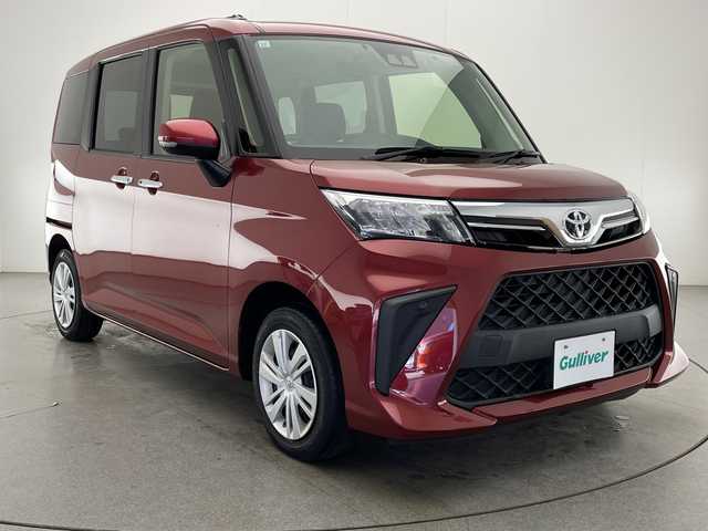 トヨタ ルーミー G 宮崎県 2021(令3)年 3.1万km ファイアークォーツレッドM 禁煙車/衝突被害軽減ブレーキ/純正ナビＴＶ/（NSCN-W68/CD/AUX/Bluetooth/フルセグTV）/純正バックカメラ/純正ドライブレコーダー/純正ビルトインETC/純正LEDオートライト/純正フロアマット/両側電動スライドドア/オートマチックハイビーム/クリアランスソナー/オート電動格納ミラー/ウインカードアミラー/オートエアコン/スマートキー/プッシュエンジンスタート/スペアキー/新車時保証書/取扱い説明書