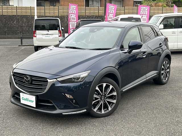 マツダ ＣＸ－３ 20SプロアクティブSパッケージ 愛知県 2019(令1)年 4.7万km ディープクリスタルブルーマイカ /禁煙車//メーカーナビ//バックカメラ/ETC//運転席パワーシート//前席シートヒーター//ステアリングヒーター//ステアリングスイッチ//ヘッドアップディスプレイ//黒合皮ハーフレザー//LEDオートライト//フォグランプ//プッシュスタート//電子パーキング//電動格納ミラーウインカー//レーダークルーズコントロール//パーキングセンサー//純正１８インチアルミ//パドルシフト//純正フロアマット//取扱説明書//スペアキー