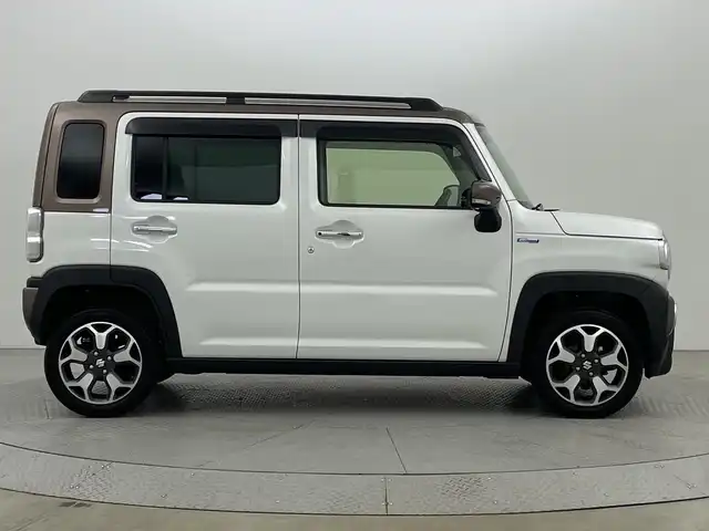 スズキ ハスラー Jスタイル Ⅱ 新潟県 2023(令5)年 1.1万km ピュアホワイトパール/ウッディブラウン2トーンルーフ 社外SDナビ/　（ワンセグ/CD/FM/AM）/レーダークルーズコントロール/シートヒーター/純正アルミホイール/ステアリングスイッチ/USBポート/レーンキープアシスト/アイドリングストップ/スマートキー/ETC