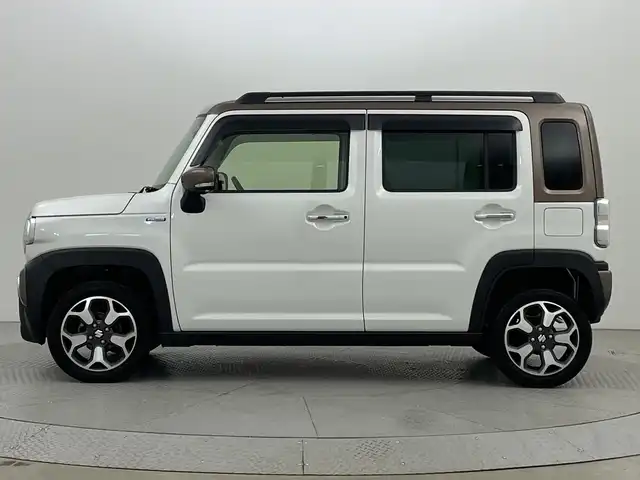 スズキ ハスラー Jスタイル Ⅱ 新潟県 2023(令5)年 1.1万km ピュアホワイトパール/ウッディブラウン2トーンルーフ 社外SDナビ/　（ワンセグ/CD/FM/AM）/レーダークルーズコントロール/シートヒーター/純正アルミホイール/ステアリングスイッチ/USBポート/レーンキープアシスト/アイドリングストップ/スマートキー/ETC