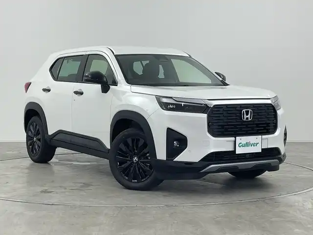 ホンダ ＷＲ－Ｖ Z ブラックスタイル 群馬県 2025(令7)年 0.1千km プラチナホワイトパール 登録済未使用車　ナビ　ハーフレザーシート　革巻きステアリング　パドルシフト　アダプティブクルーズコントロール　衝突被害軽減ブレーキ　ＬＥＤライト　オートハイビーム　純正ブラックアルミホイール　禁煙車