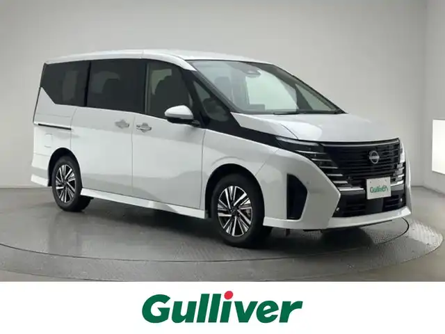 日産 セレナ e－パワー ハイウェイスター V 兵庫県 2025(令7)年 0.1千km プリズムホワイト 登録済み未使用車/純正メモリナビ(Bluetooth/USB/フルセグTV）/アラウンドビューモニター/プロパイロット/両側パワースライドドア/インテリジェントルームミラー/ドライブレコーダー/ワイヤレス充電/ビルトインETC/オートハイビーム/LEDヘッドライト/LEDフォグランプ/純正16インチアルミホイール/コーナーセンサー