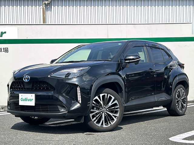トヨタ ヤリスクロス ハイブリッド Z 佐賀県 2020(令2)年 7.1万km ブラックマイカ 純正ナビ/Bluetooth/USB/T-connect/クルーズコントロール/レーンアシスト/横滑り防止/盗難防止装置/衝突被害軽減システム/オートライト/オートマチックハイビーム/コーナーセンサー/バックカメラ/パワーシート/シートヒーター/ETC/スペアキー1本/取扱説明書/保証書