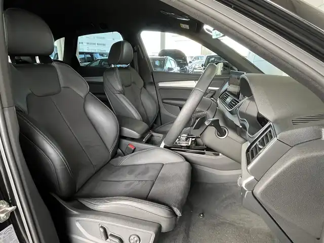 アウディ Ｑ５ 40TDIクワトロ Sライン 山形県 2022(令4)年 2.5万km 黒 純正ナビ/360°カメラ/バーチャルコックピット/レーンキープアシスト/パークアシスト/ブラインドスポットモニター/アダプティブクルーズコントロール/パドルシフト/ミラーヒーター/シートヒーター/電動リアゲート/フットオープナー/コーナーセンサー
