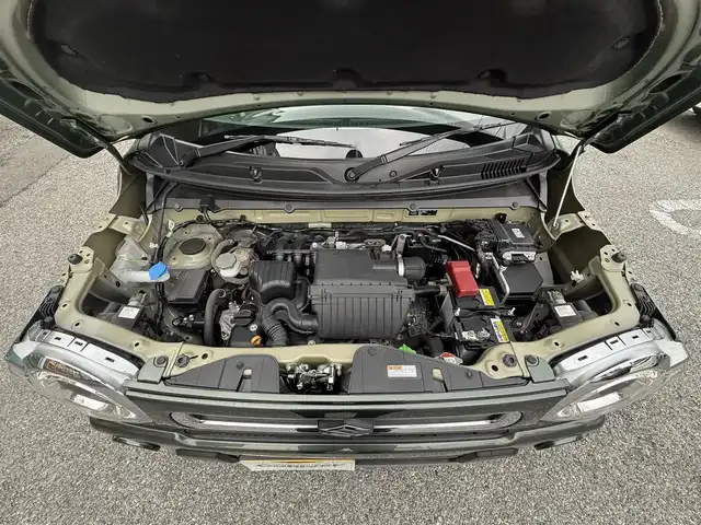 スズキ ハスラー HYBRID X 千葉県 2021(令3)年 0.9万km クールカーキPM 社外ナビ（ケンウッド）/　（BT/DVD/CD/AM/FM)/フルセグ/デュアルカメラブレーキサポート/前席シートヒーター/ETC/コーナーセンサー/LEDヘッドライト/純正アルミ/保証書/取扱説明書