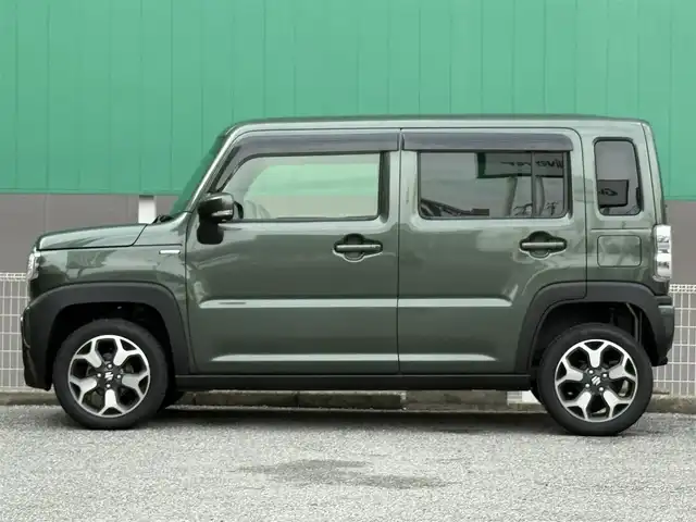 スズキ ハスラー HYBRID X 千葉県 2021(令3)年 0.9万km クールカーキPM 社外ナビ（ケンウッド）/　（BT/DVD/CD/AM/FM)/フルセグ/デュアルカメラブレーキサポート/前席シートヒーター/ETC/コーナーセンサー/LEDヘッドライト/純正アルミ/保証書/取扱説明書