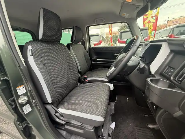 スズキ ハスラー HYBRID X 千葉県 2021(令3)年 0.9万km クールカーキPM 社外ナビ（ケンウッド）/　（BT/DVD/CD/AM/FM)/フルセグ/デュアルカメラブレーキサポート/前席シートヒーター/ETC/コーナーセンサー/LEDヘッドライト/純正アルミ/保証書/取扱説明書