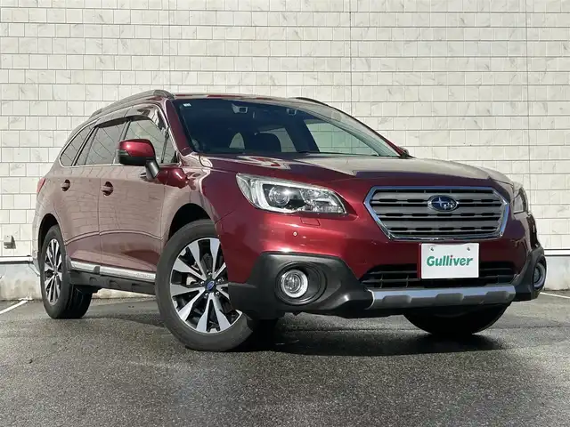 スバル アウトバック リミテッド 富山県 2014(平26)年 6万km ヴェネチアンレッドパール 4WD/社外ナビ/フルセグテレビ/Bluetooth/CD/DVD/バックカメラ/パワーバックドア/パワーシート/メモリーシート/シートヒーター/サンルーフ/クルーズコントロール/レーンアシスト/パドルシフト/ETC/LEDヘッドライト/スマートキー/オートライト/ルーフレール