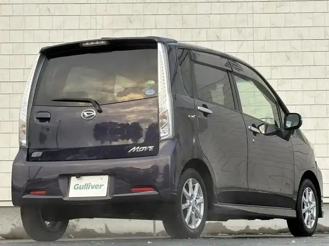 ダイハツ ムーヴ カスタム X 岩手県 2013(平25)年 13.2万km アーバンナイトブルークリスタルメタリック 禁煙車/4WD/社外ディスプレイオーディオ/→FH-8500DVS/→Bluetooth/CD/DVD/FM/AM/バックカメラ/オートライト/LEDヘッドライト/フォグライト/〇プッシュスタート/〇電動格納ミラー/〇ウィンカーミラー/〇ドアバイザー/〇フロアマット/〇シガーソケット/室内灯LED