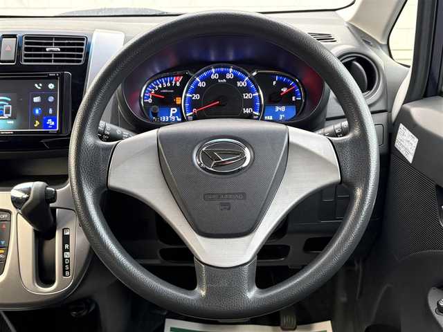 ダイハツ ムーヴ カスタム X 岩手県 2013(平25)年 13.2万km アーバンナイトブルークリスタルメタリック 禁煙車/4WD/社外ディスプレイオーディオ/→FH-8500DVS/→Bluetooth/CD/DVD/FM/AM/バックカメラ/オートライト/LEDヘッドライト/フォグライト/〇プッシュスタート/〇電動格納ミラー/〇ウィンカーミラー/〇ドアバイザー/〇フロアマット/〇シガーソケット/室内灯LED