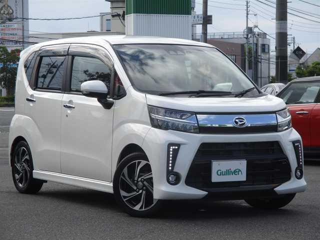 ダイハツ ムーヴ カスタム RS ハイパーLTD SAⅢ 岡山県 2018(平30)年 1.7万km パールホワイトⅢ 【 Smart Assist III 】/・衝突警報機能（対 車両）/・衝突警報機能（対 歩行者）/・衝突回避支援ブレーキ機能（対 車両）/・誤発進抑制機能（前方）/・誤発進抑制機能(後方）/・車線逸脱警報機能/・先行車発進お知らせ機能/・オートハイビーム/************************/ワンオーナー/社外メモリーナビ/フルセグテレビ/全方位カメラ/フロント・サイド・リアカメラ/Bluetooth/DVD再生可能/ハーフレザーシート/運転席シートヒーター/リアソナー/オートライト/社外ドライブレコーダー（フロント）/社外フロアマット/純正LEDライト/純正15AW/ETC/ウィンカーミラー/スマートキー2個