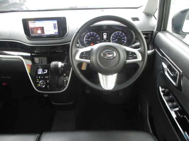 ダイハツ ムーヴ カスタム RS ハイパーLTD SAⅢ 岡山県 2018(平30)年 1.7万km パールホワイトⅢ 【 Smart Assist III 】/・衝突警報機能（対 車両）/・衝突警報機能（対 歩行者）/・衝突回避支援ブレーキ機能（対 車両）/・誤発進抑制機能（前方）/・誤発進抑制機能(後方）/・車線逸脱警報機能/・先行車発進お知らせ機能/・オートハイビーム/************************/ワンオーナー/社外メモリーナビ/フルセグテレビ/全方位カメラ/フロント・サイド・リアカメラ/Bluetooth/DVD再生可能/ハーフレザーシート/運転席シートヒーター/リアソナー/オートライト/社外ドライブレコーダー（フロント）/社外フロアマット/純正LEDライト/純正15AW/ETC/ウィンカーミラー/スマートキー2個