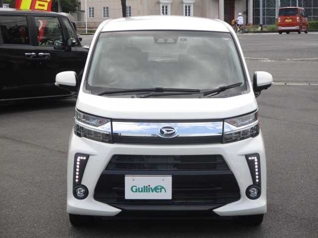 ダイハツ ムーヴ カスタム RS ハイパーLTD SAⅢ 岡山県 2018(平30)年 1.7万km パールホワイトⅢ 【 Smart Assist III 】/・衝突警報機能（対 車両）/・衝突警報機能（対 歩行者）/・衝突回避支援ブレーキ機能（対 車両）/・誤発進抑制機能（前方）/・誤発進抑制機能(後方）/・車線逸脱警報機能/・先行車発進お知らせ機能/・オートハイビーム/************************/ワンオーナー/社外メモリーナビ/フルセグテレビ/全方位カメラ/フロント・サイド・リアカメラ/Bluetooth/DVD再生可能/ハーフレザーシート/運転席シートヒーター/リアソナー/オートライト/社外ドライブレコーダー（フロント）/社外フロアマット/純正LEDライト/純正15AW/ETC/ウィンカーミラー/スマートキー2個