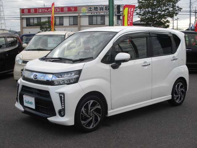 ダイハツ ムーヴ カスタム RS ハイパーLTD SAⅢ 岡山県 2018(平30)年 1.7万km パールホワイトⅢ 【 Smart Assist III 】/・衝突警報機能（対 車両）/・衝突警報機能（対 歩行者）/・衝突回避支援ブレーキ機能（対 車両）/・誤発進抑制機能（前方）/・誤発進抑制機能(後方）/・車線逸脱警報機能/・先行車発進お知らせ機能/・オートハイビーム/************************/ワンオーナー/社外メモリーナビ/フルセグテレビ/全方位カメラ/フロント・サイド・リアカメラ/Bluetooth/DVD再生可能/ハーフレザーシート/運転席シートヒーター/リアソナー/オートライト/社外ドライブレコーダー（フロント）/社外フロアマット/純正LEDライト/純正15AW/ETC/ウィンカーミラー/スマートキー2個