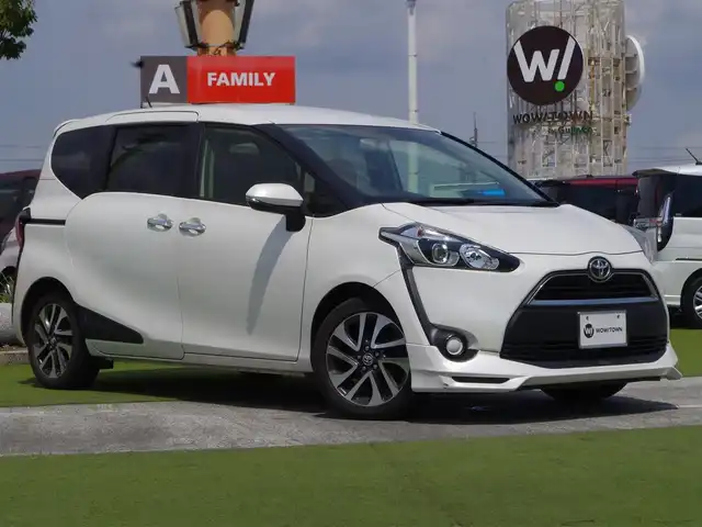 トヨタ シエンタ G 千葉県 2015(平27)年 5.7万km ホワイトパールクリスタルシャイン 195/50R16/TRDフロントスポイラー/両側パワースライドドア/純正SDナビ/地デジTV/【DVD/CD再生機能　Bluetooth接続】/バックカメラ/革巻きステアリング/ステアリングスイッチ/ETC/純正16インチアルミホイル/スマートキー