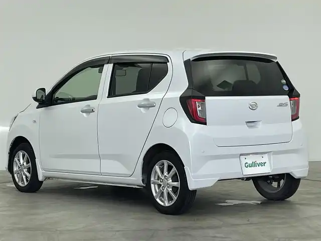 ダイハツ ミラ イース G SAⅢ 群馬県 2021(令3)年 2万km シャイニングホワイトパール 社外７型Ｗナビ　スマートアシスト３　衝突軽減　オートハイビーム　横滑り防止　コーナーセンサー　シートヒーター　前後ドラレコ　ＬＥＤヘッド　プッシュスタート　スマートキー　スペアキー　純正アルミ　禁煙車