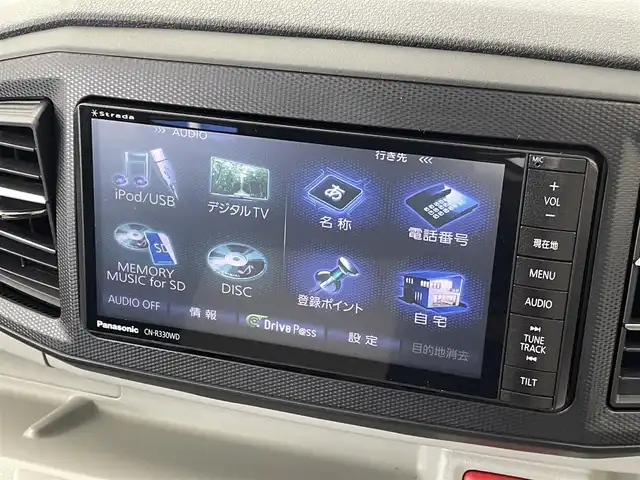 ダイハツ ミラ イース G SAⅢ 群馬県 2021(令3)年 2万km シャイニングホワイトパール 社外７型Ｗナビ　スマートアシスト３　衝突軽減　オートハイビーム　横滑り防止　コーナーセンサー　シートヒーター　前後ドラレコ　ＬＥＤヘッド　プッシュスタート　スマートキー　スペアキー　純正アルミ　禁煙車