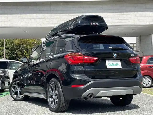 ＢＭＷ Ｘ１ xDrive 18d xライン 兵庫県 2017(平29)年 5.5万km サファイアブラックP ・ワンオーナー/・ラグジュアリーパッケージ//黒本革/シートヒーター/電動シート/・純正ナビ/・CD/DVD/BT/USB/・バックカメラ/・ステアリングリモコン/・ヘッドアップディスプレイ/・パワーバックドア/・ドライブレコーダー360度/・アダプティブクルーズコントロール/・オートLEDヘッドランプ/・前後ソナー/・H30/R1/3/6年ディーラー点検記録/・INNO製ルーフキャリア/・アイドリングストップ/・インテリジェントセーフティ//衝突警告//歩行者警告//車線逸脱警告