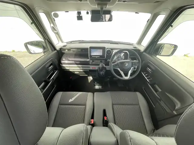 スズキ スペーシア カスタム HYBRID XS ターボ 千葉県 2022(令4)年 0.8万km ピュアホワイトP ワンオーナー/衝突軽減ブレーキ/両側パワースライドドア/社外７インチナビ/フルセグＴＶ/バックカメラ/ハーフレザーシート/シートヒーター/純正１５インチアルミホイール/ＬＥＤヘッドライト
